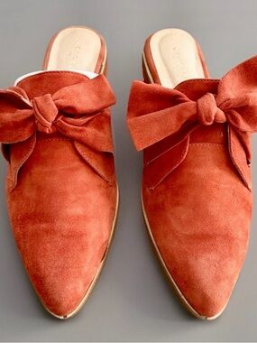 CECELIA NEW YORK Amara Terra Red Slide/Mule flats women’s size 9.5 EUC